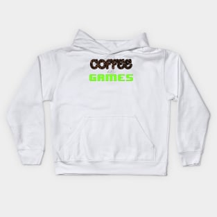 Coffee and Games #2 Kids Hoodie